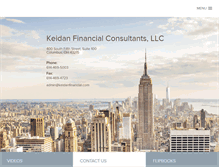 Tablet Screenshot of keidanfinancial.com